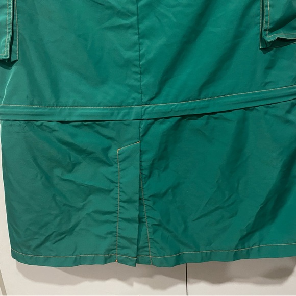 dELiA*s Green Maxi Skirt Removable zip layers size medium polyester belt loop - Picture 11 of 13